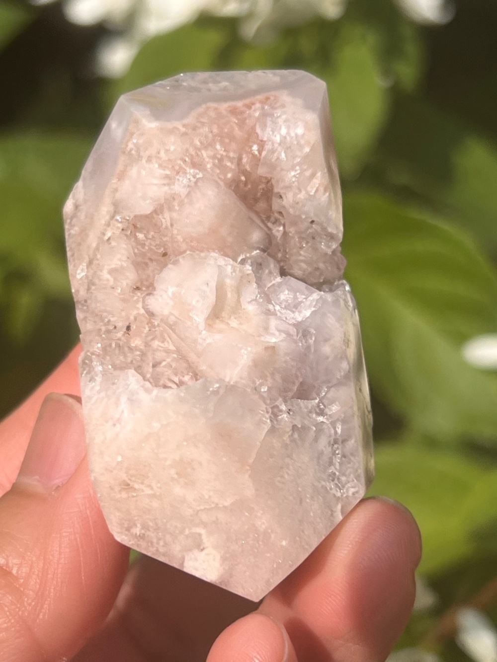 Pink (1) flower agate Freeform | Crystal